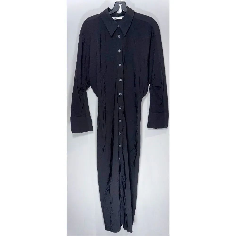 Zara shirt dress with a button-down front size Medium